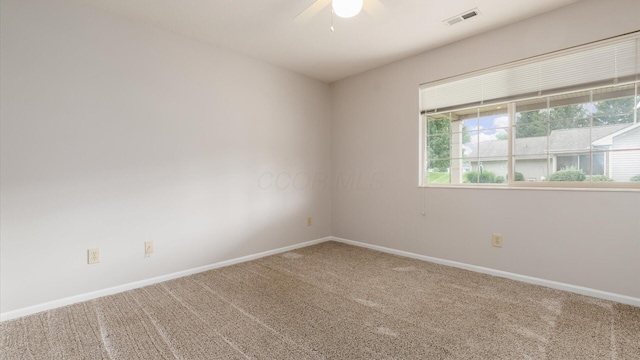 733 Windsor Ln, Heath, OH 43056 - empty room featuring carpet flooring and ceiling fan