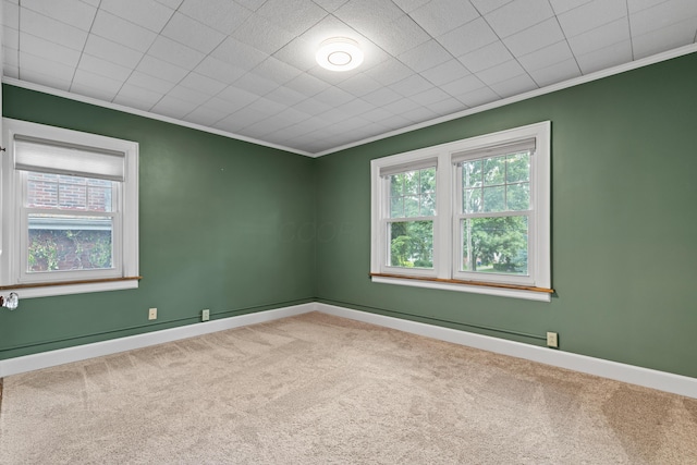 99 E N Broadway St, Columbus, OH 43214 - carpeted spare room with ornamental molding