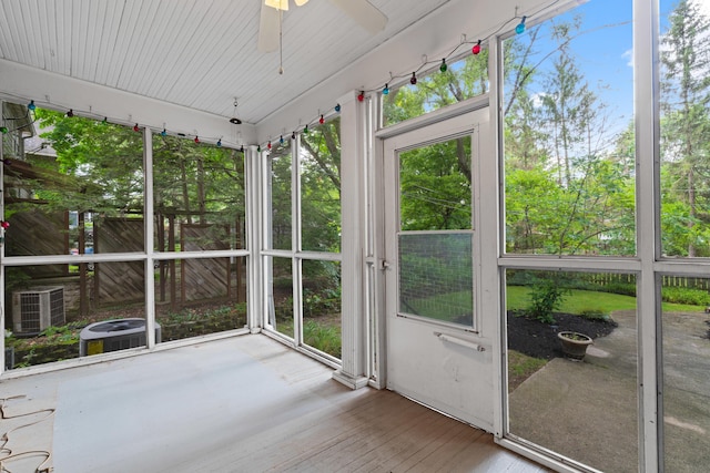 99 E N Broadway St, Columbus, OH 43214 - unfurnished sunroom with ceiling fan