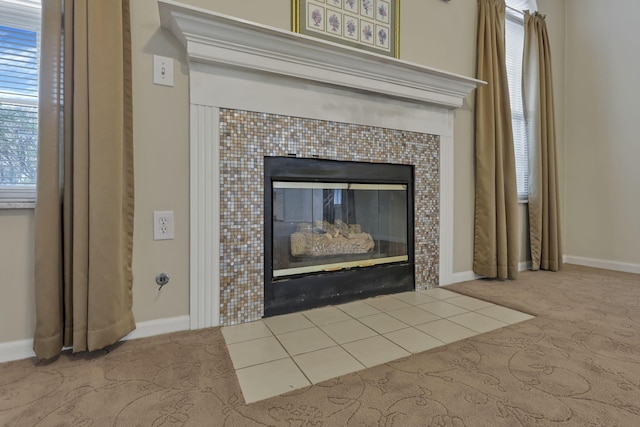 892 Shelbourne Pl, Newark, OH 43055 - detailed view of carpet floors and a fireplace