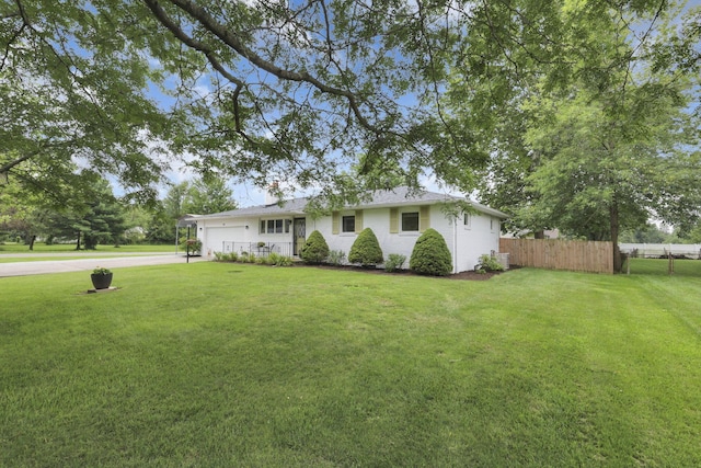 54 Barry Rd SW, Reynoldsburg, OH 43068 - ranch-style house with an attached garage and driveway