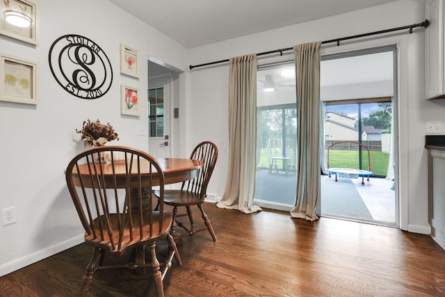 54 Barry Rd SW, Reynoldsburg, OH 43068 - dining space featuring dark wood-style flooring
