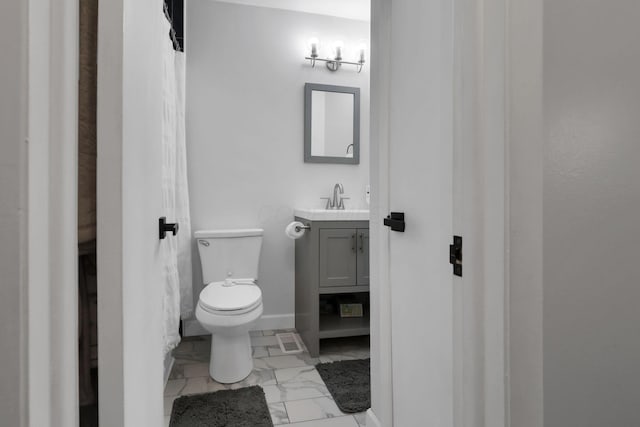 54 Barry Rd SW, Reynoldsburg, OH 43068 - bathroom featuring marble finish floors and vanity