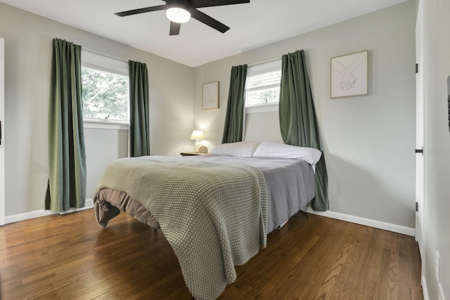 54 Barry Rd SW, Reynoldsburg, OH 43068 - bedroom featuring wood finished floors and a ceiling fan