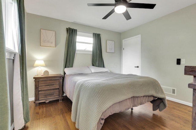54 Barry Rd SW, Reynoldsburg, OH 43068 - bedroom featuring wood finished floors and a ceiling fan