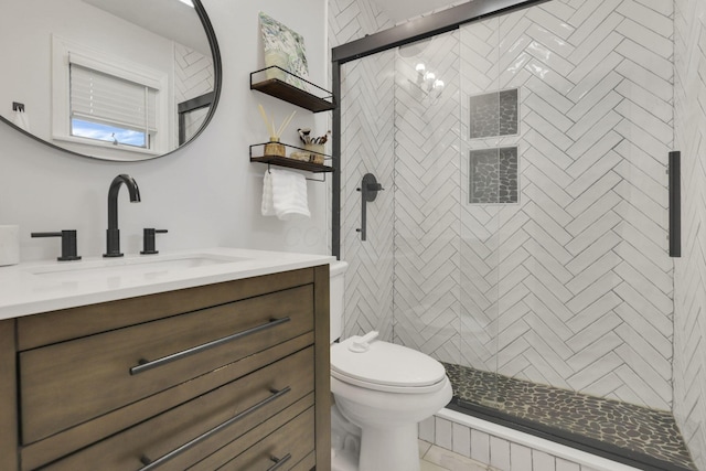 54 Barry Rd SW, Reynoldsburg, OH 43068 - bathroom featuring vanity and a shower stall
