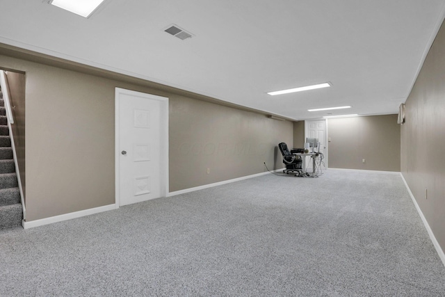 54 Barry Rd SW, Reynoldsburg, OH 43068 - finished basement featuring stairs and carpet flooring