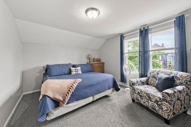 1008 E Whittier St, Columbus, OH 43206 - carpeted bedroom with baseboards and vaulted ceiling