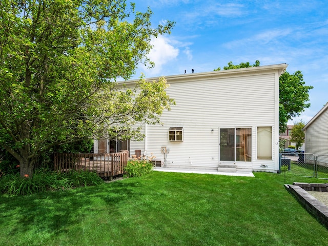 2883 Castlebrook Ave, Hilliard, OH 43026 - back of house featuring a patio area and a wooden deck
