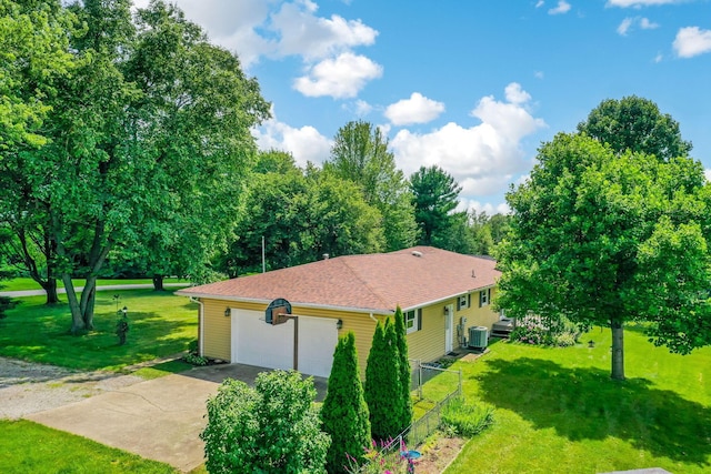 3251 Old Mill Rd NE, Lancaster, OH 43130 - view of property exterior with concrete driveway and a central AC unit