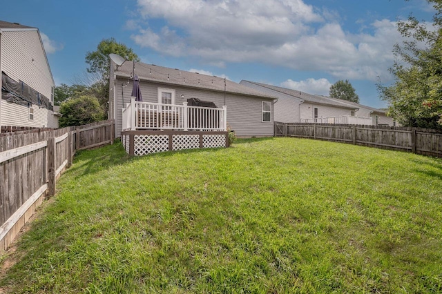 2621 Edencreek Ln, Columbus, OH 43207 - back of house with a fenced backyard and a deck