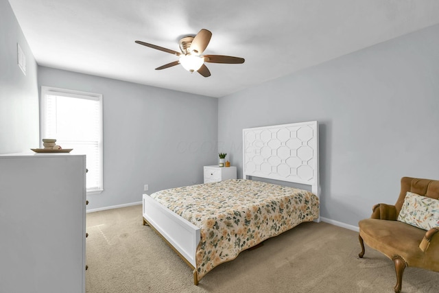 1533 Sandringham Ct, Columbus, OH 43220 - bedroom featuring light carpet and ceiling fan