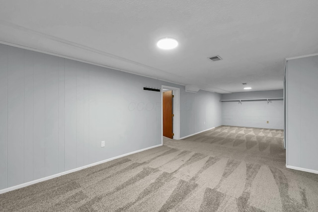 1533 Sandringham Ct, Columbus, OH 43220 - finished below grade area with carpet floors and baseboards