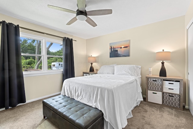 2635 Youngs Grove Rd, Columbus, OH 43231 - bedroom with carpet and ceiling fan
