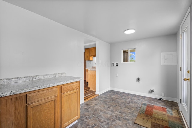5369 Quincy St, Harpster, OH 43323 - laundry room featuring stone finish floors and hookup for a washing machine