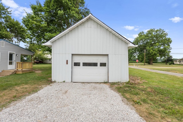 5369 Quincy St, Harpster, OH 43323 - detached garage featuring driveway