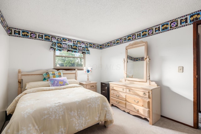 229 Danbury Rd, West Jefferson, OH 43162 - bedroom with light colored carpet and a textured ceiling