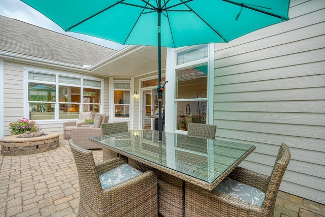 6918 Rothwell St, New Albany, OH 43054 - view of patio / terrace featuring outdoor dining space
