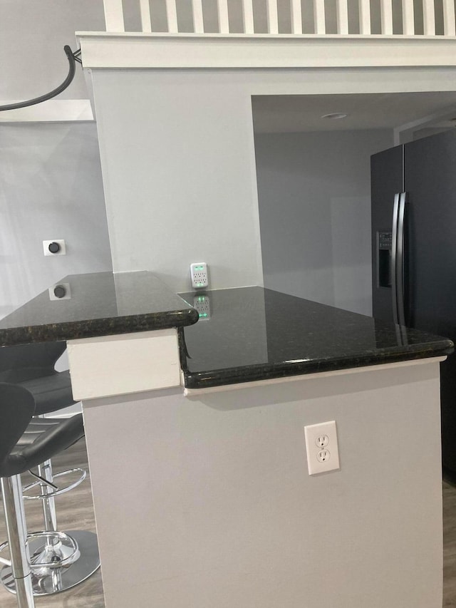 1276 N High St Unit 206, Columbus, OH 43201 - detailed view of black fridge