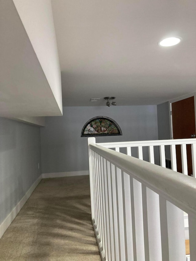 1276 N High St Unit 206, Columbus, OH 43201 - corridor with carpet flooring