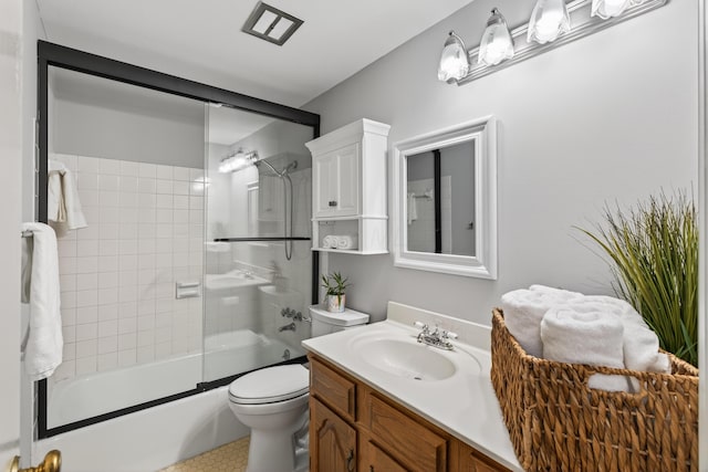 4368 Airendel Ct, Columbus, OH 43220 - bathroom featuring vanity and combined bath / shower with glass door