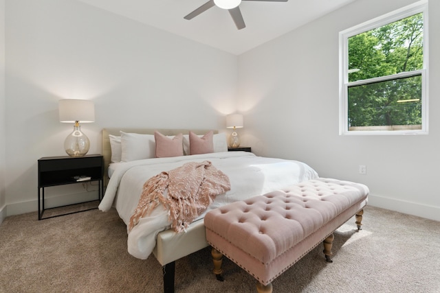 875 Bellows Ave, Columbus, OH 43223 - carpeted bedroom featuring baseboards and ceiling fan
