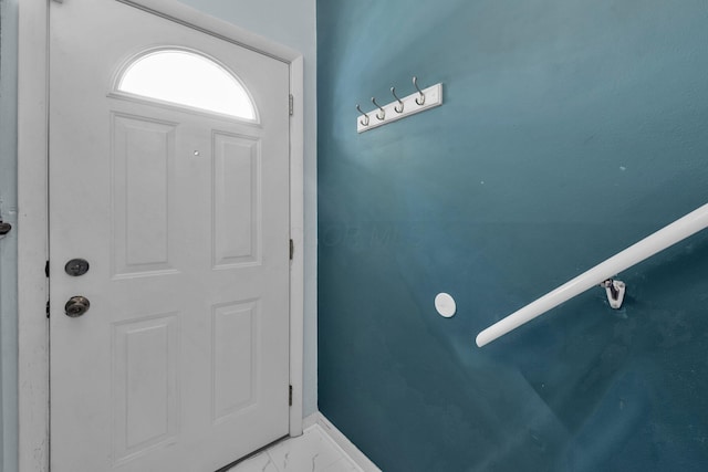 1293 Gresham Rd, Columbus, OH 43204 - entrance foyer with marble finish flooring and baseboards