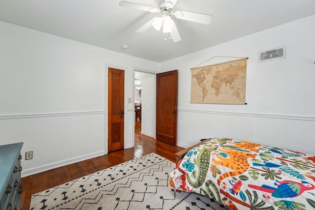 1317 Broadview Ave, Columbus, OH 43212 - bedroom featuring wood finished floors and ceiling fan
