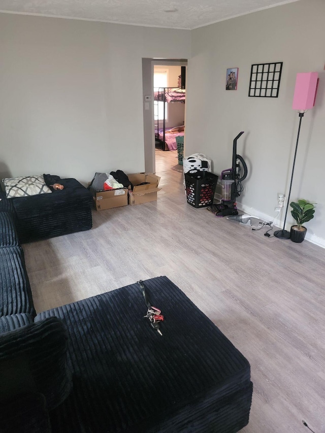 1922 Gault St, Columbus, OH 43205 - living room with wood finished floors and baseboards
