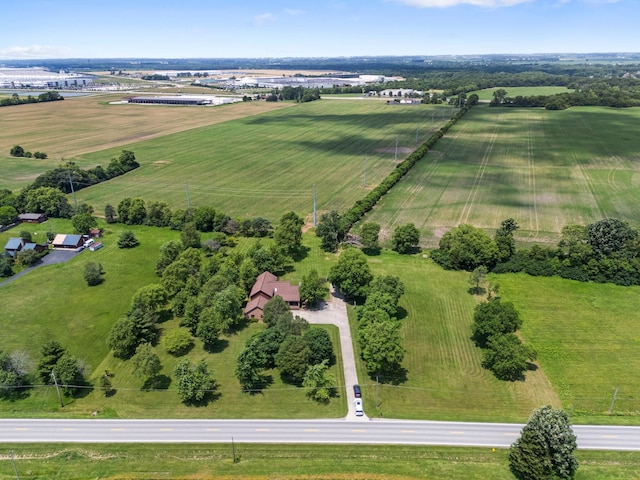 1178 London Rd, West Jefferson, OH 43162 - aerial view of property and surrounding area with rural landscape