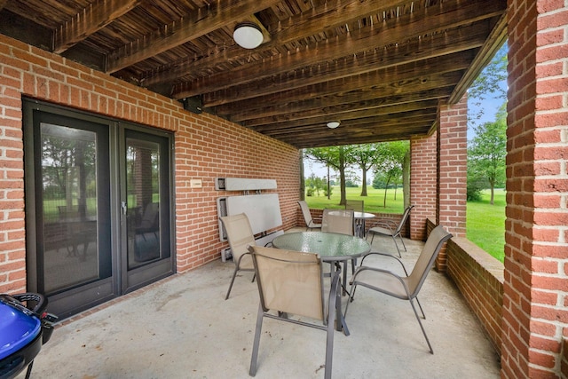 1178 London Rd, West Jefferson, OH 43162 - view of patio / terrace featuring outdoor dining area