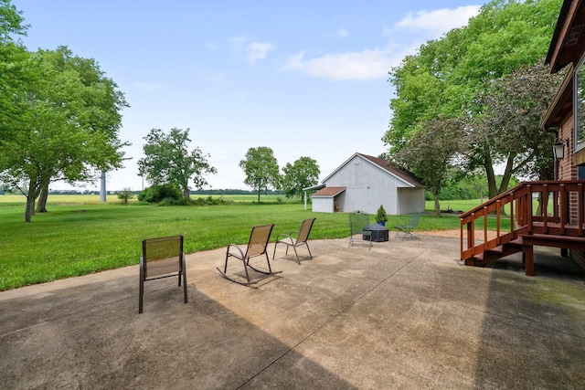 1178 London Rd, West Jefferson, OH 43162 - view of patio / terrace featuring stairway