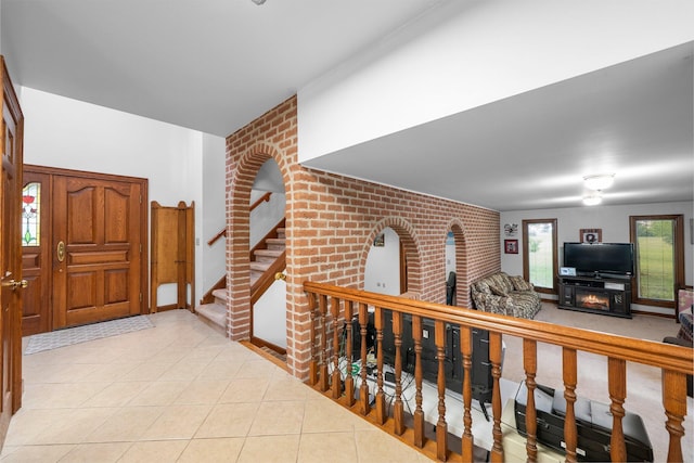 1178 London Rd, West Jefferson, OH 43162 - tiled foyer with stairway