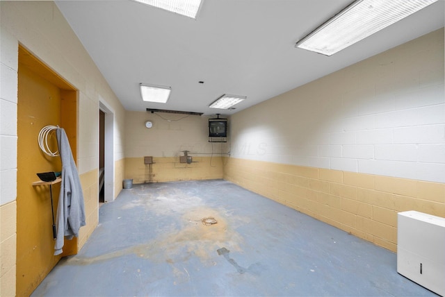 1178 London Rd, West Jefferson, OH 43162 - spare room featuring concrete floors and concrete block wall
