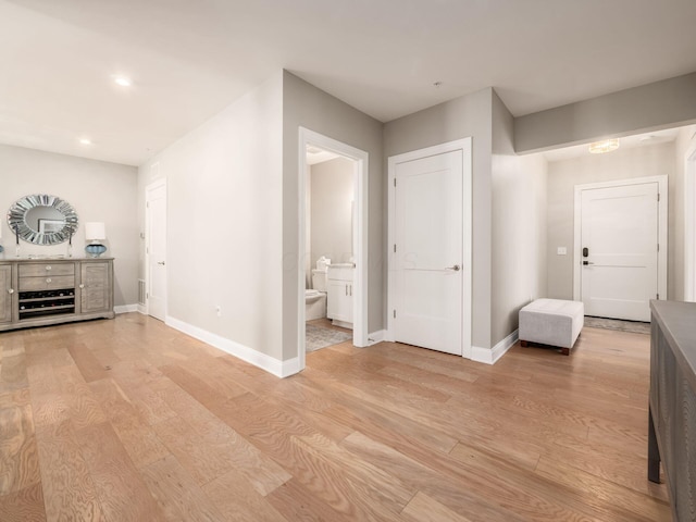 5285 Highpointe Lakes Dr Unit 201, Westerville, OH 43081 - corridor featuring light wood-style floors and recessed lighting