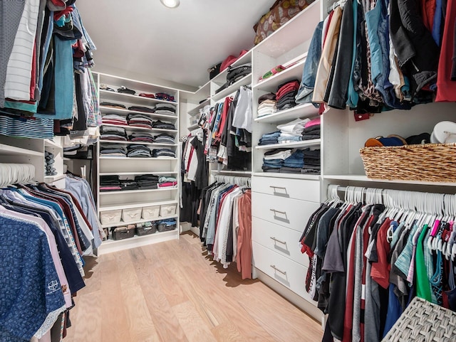 5285 Highpointe Lakes Dr Unit 201, Westerville, OH 43081 - walk in closet featuring wood finished floors