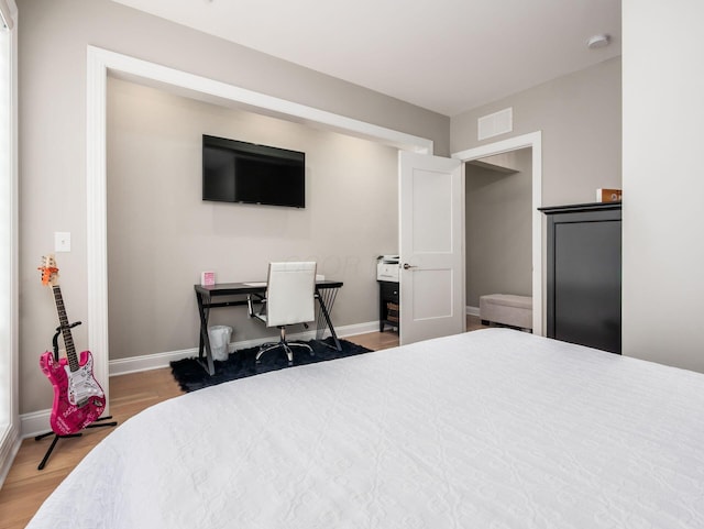 5285 Highpointe Lakes Dr Unit 201, Westerville, OH 43081 - bedroom featuring wood finished floors and an office area