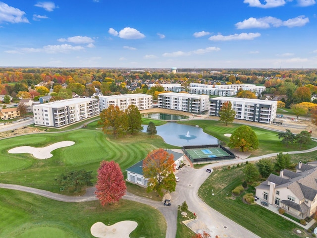 5285 Highpointe Lakes Dr Unit 201, Westerville, OH 43081 - drone / aerial view of a golf course
