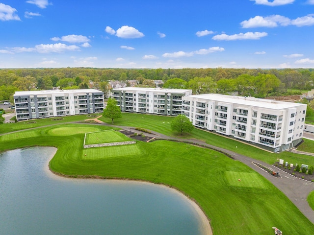 5285 Highpointe Lakes Dr Unit 201, Westerville, OH 43081 - drone / aerial view of a large body of water and apartment complex