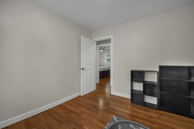 2579 Wickliffe Rd, Columbus, OH 43221 - unfurnished bedroom with baseboards and wood finished floors