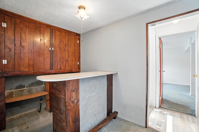 4143 Jonquil St, Columbus, OH 43224 - bar area with a textured ceiling and light carpet