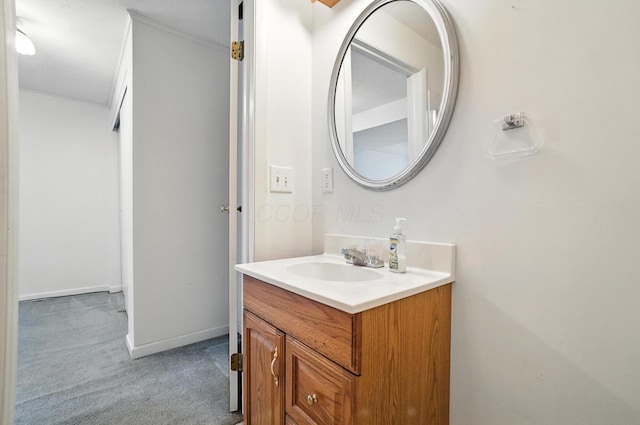 4143 Jonquil St, Columbus, OH 43224 - bathroom with vanity and crown molding