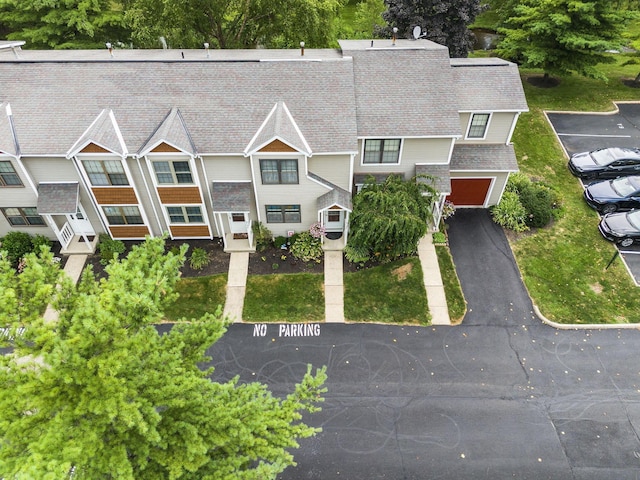 8194 Baltimore Ave Unit 6E, Westerville, OH 43081 - aerial view of property and surrounding area with a tree filled landscape