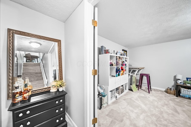 8194 Baltimore Ave Unit 6E, Westerville, OH 43081 - bedroom featuring a textured ceiling and carpet flooring