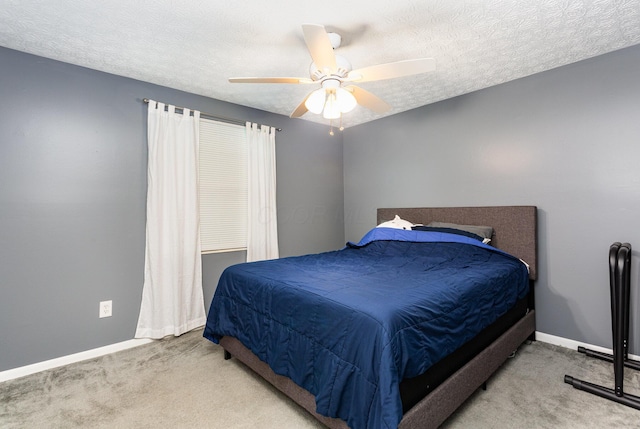 711 Cherry Hollow Rd Unit A, Columbus, OH 43228 - bedroom featuring carpet floors, a ceiling fan, and a textured ceiling
