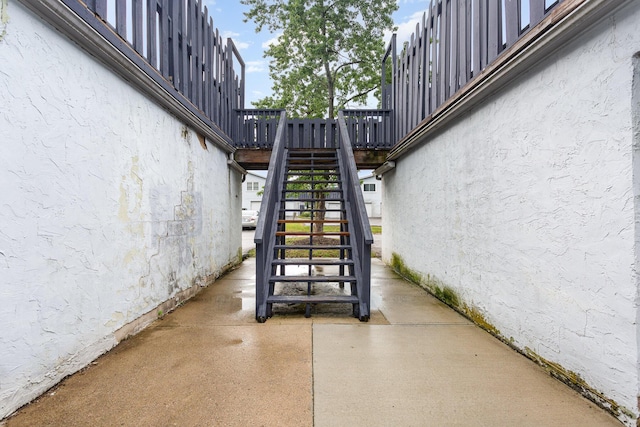 711 Cherry Hollow Rd Unit A, Columbus, OH 43228 - view of patio / terrace with stairs and a wooden deck
