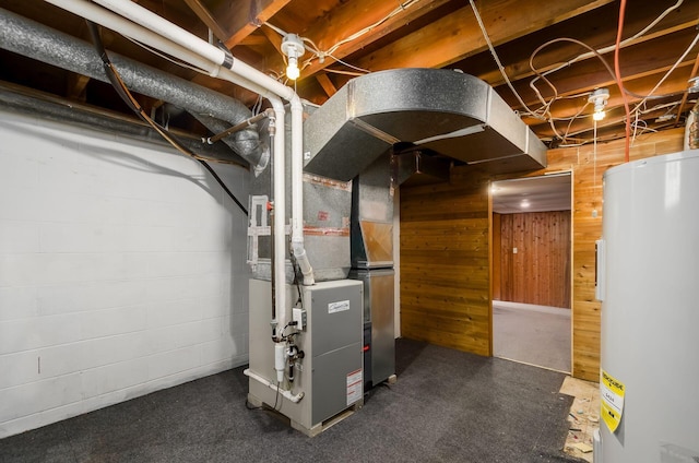 5930 Coonpath Rd NW, Carroll, OH 43112 - utility room with water heater and heating unit