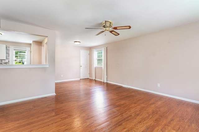 2115 Case Rd, Columbus, OH 43224 - spare room with a ceiling fan and wood finished floors