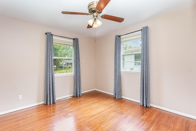 2115 Case Rd, Columbus, OH 43224 - spare room with light wood-type flooring and a ceiling fan