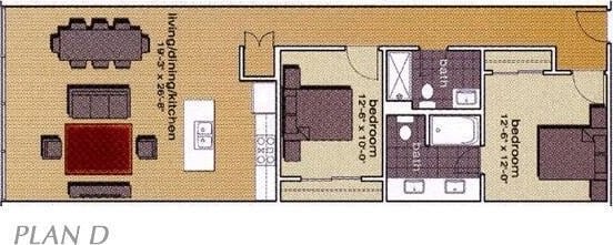 100 E Gay St Unit 804, Columbus, OH 43215 - view of home floor plan